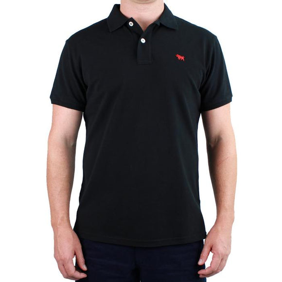 Ringers Western Mens Classic Polo Black