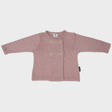 Korango Kids Textured Knit Jacket Dusty Pink