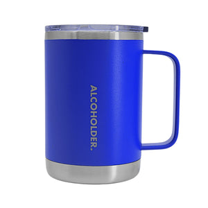Alcoholder TANKD 475ml Insulated Mug w Handle Matte Storm Blue