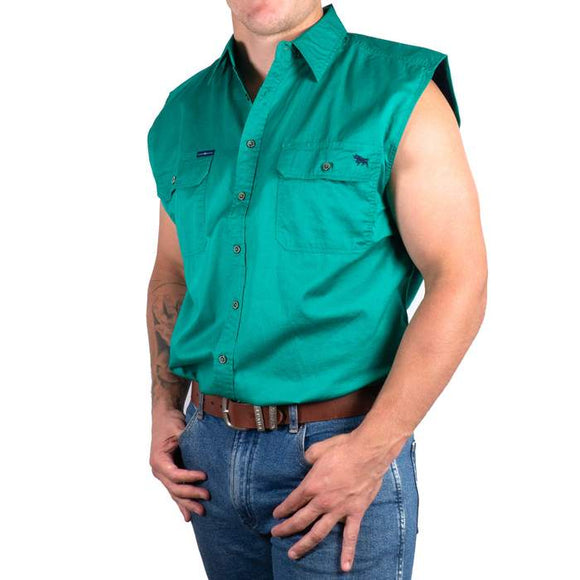 Ringers Western Rob Roy Mens S/Less Shirt Green