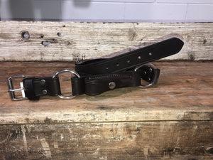 Ringer Hobble Belt w Rings & Pouch 38mm Brown